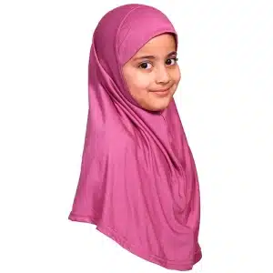 Small Size Raspberry Girls Hijab Scarf