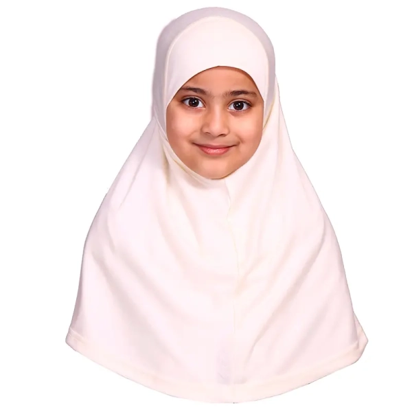 Cream Girls Hijab Small Size