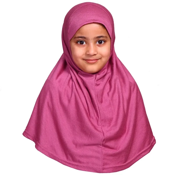 Raspberry Girls Hijab Small Size