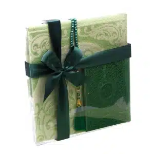 Green Textured Prayer Set Islamic Gift Box