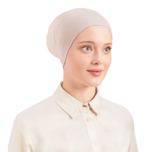 Stone Grey Loose Tube Undercap for Hijab