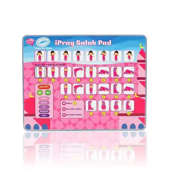 pink iPray Salah Pad for muslim girls