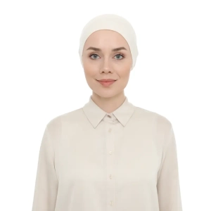 Women’s Tieback Hijab Cream Undercap