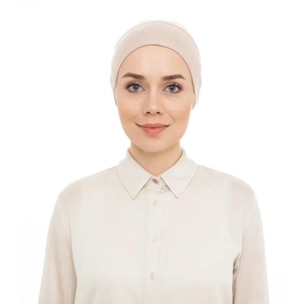 Egg White Tieback Hijab Undercap