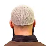 Cream Thick Prayer Cap for Muslim Men