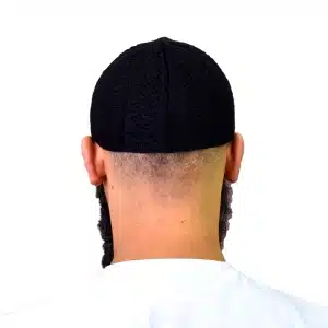 Black Thick Prayer Cap for Muslim Men