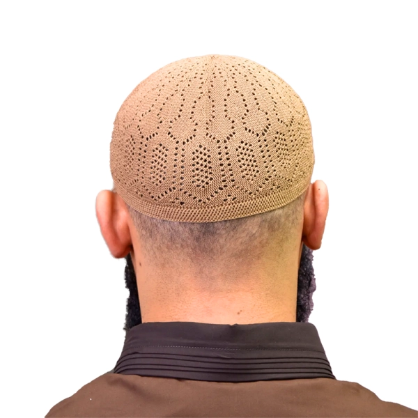 Sand Cotton Prayer Cap for Muslim Men