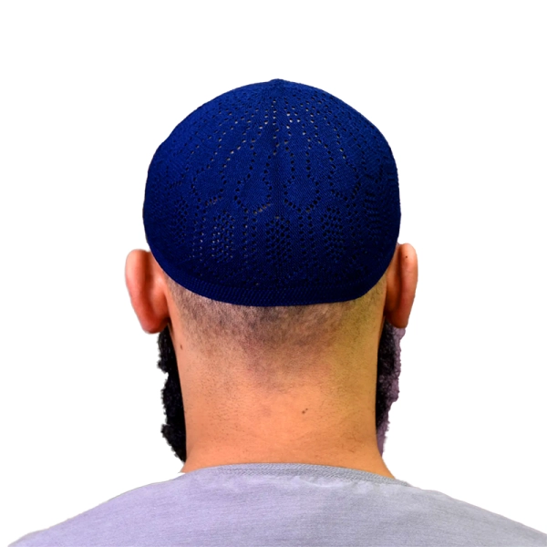 Online Navy Cotton Prayer Cap for Muslim Men Shop Amsons UK