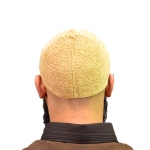 Gold Wool Prayer Cap for Muslim Men