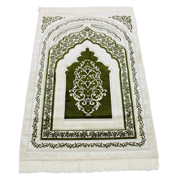 White And Green Prayer Mat Online