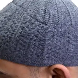 Men’s Thick Wool Grey Prayer Hat