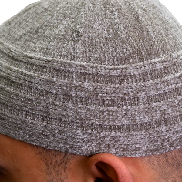 Men’s Ash Velvet Prayer Hat