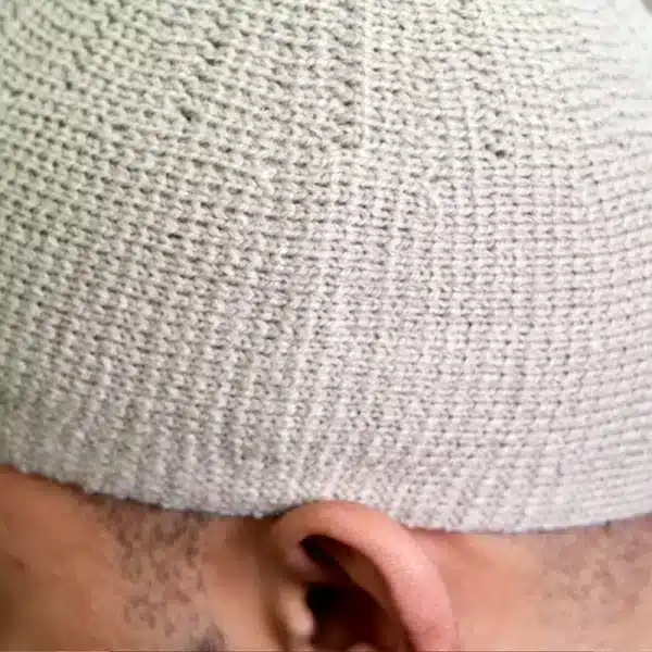 Men’s Blend Textured Off White Prayer Hat