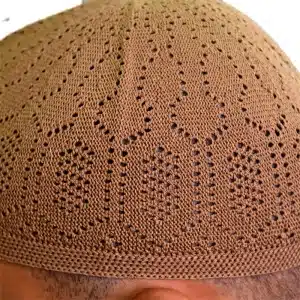 Men’s Cotton Light Brown Prayer Hat