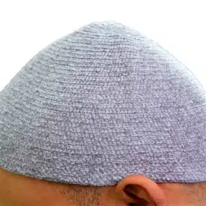 Men’s Elegant Light Grey Wool Prayer Hat