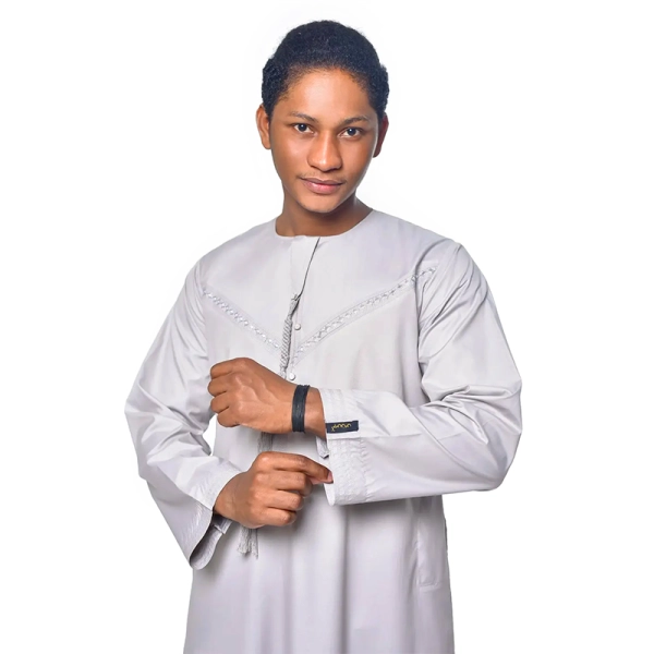 men's beige Islamic thobe