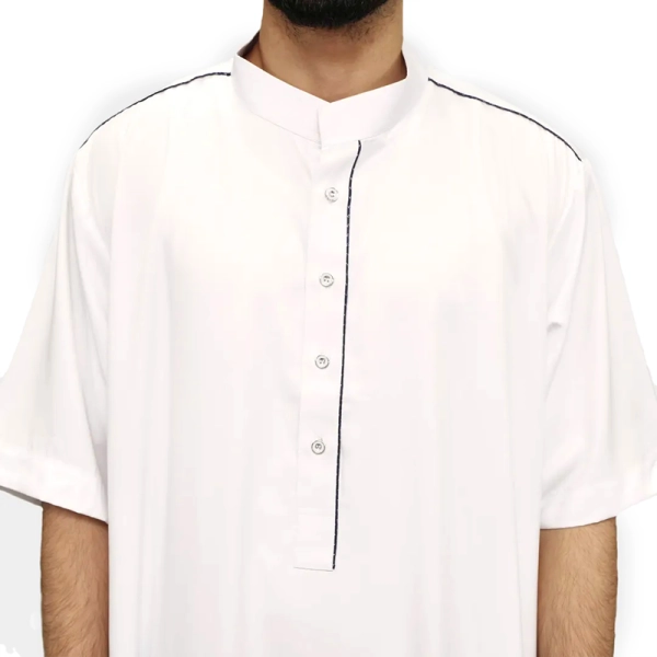 Buy Half Sleeved White Thobe