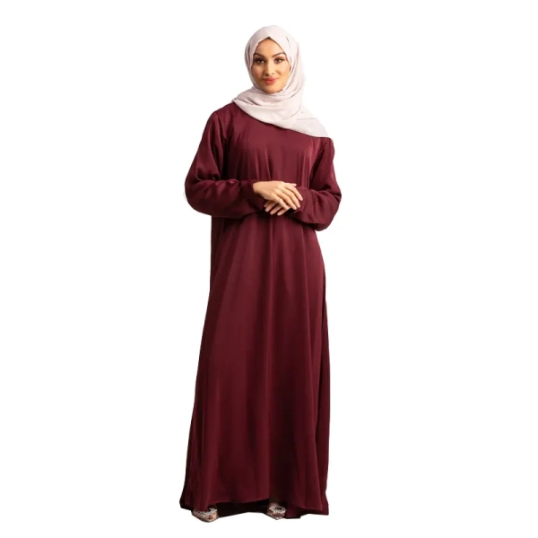 Maroon Basic Abaya