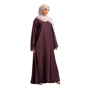 plum Islamic basic abaya