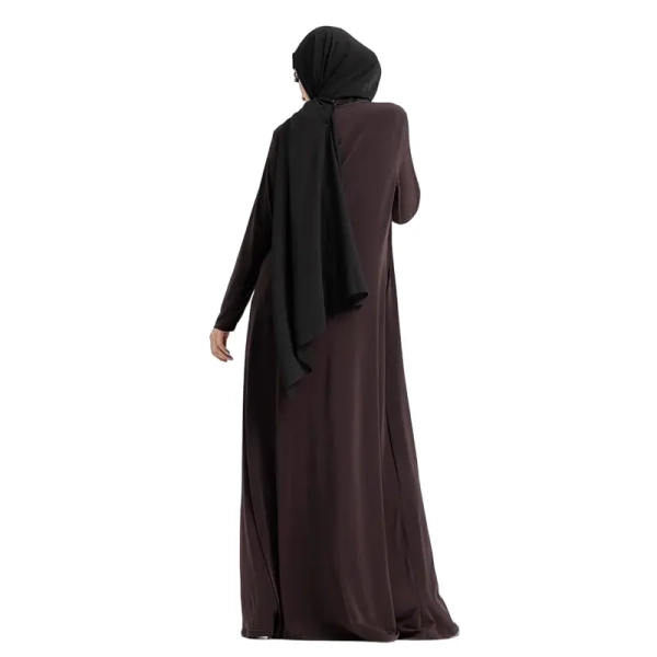 Jersey Chocolate Abaya