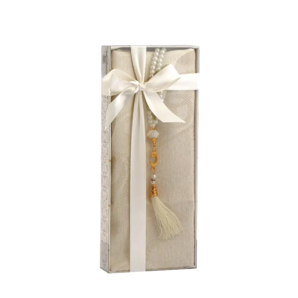 Cream Prayer Set Gift Box for Muslim