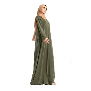 Green Jersey Abaya