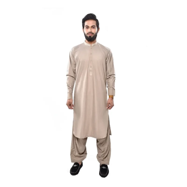 Pakistani Cream Shalwar Kameez