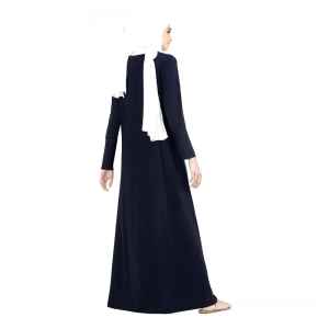 Jersey Navy Abaya