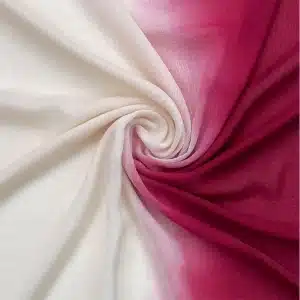 Ombre Silk Berries & Cream Chiffon Hijab