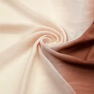 Ombre Silk Coconut & Cream Chiffon Hijab