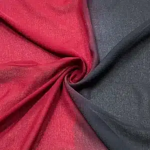 Maroon & Black Ombre Silk Chiffon Hijab