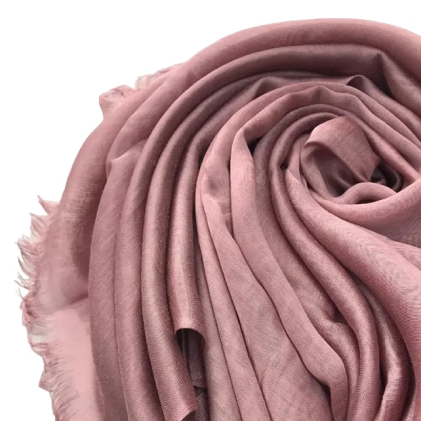 Ash Rose Shimmer Hijab Muslim Female Scarf