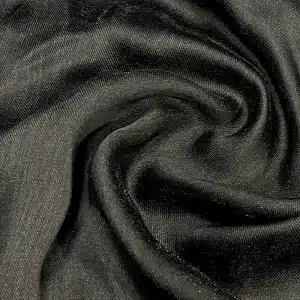 Black Shimmer Viscose Hijab Female Head Scarf