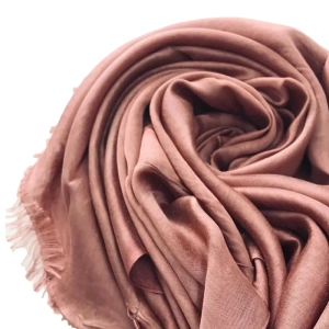 Dusty Coral Shimmer Viscose Hijab Muslim Female Head Scarf