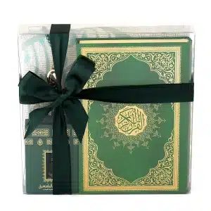 Green Quran and Attar Gift Set for Muslim