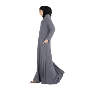 Amsons grey jersey abaya