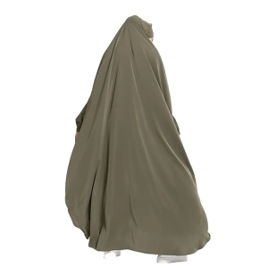 olive one-piece free-size Jilbab