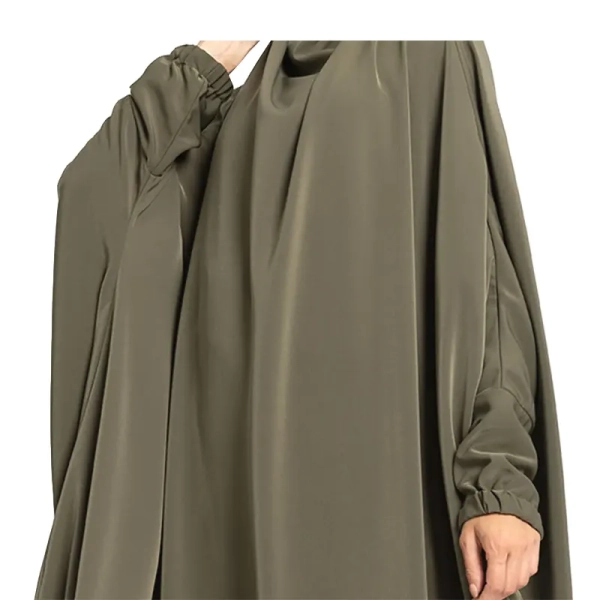 One Piece Olive Jilbab