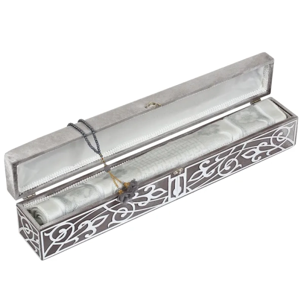 Shop Grey Velvet Prayer Set Gift Box