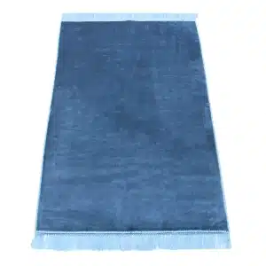 Plain Turquoise Grey Plus Prayer Mat