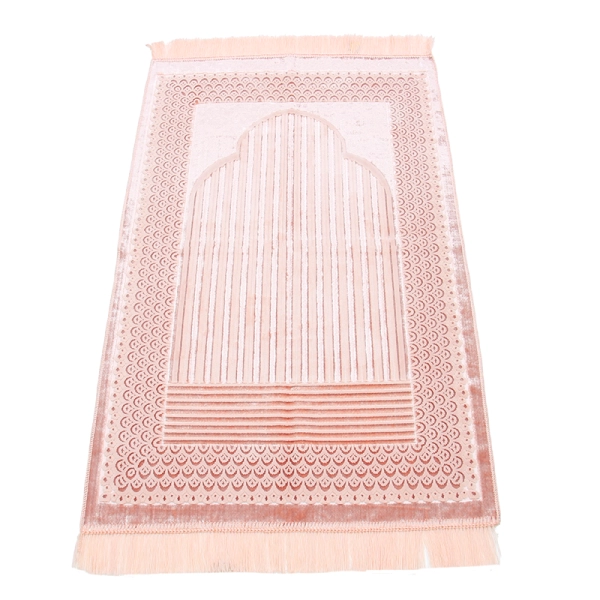 Light Pink Light Weight Muslim Prayer Rug