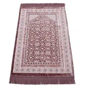 pink and white Begum Seccade rug