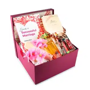 Amsons’ signature red box Marriage gift set