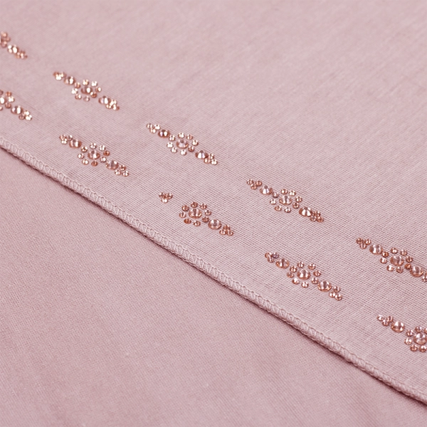 Rose Pink Detailed Jersey Hijab Scarf