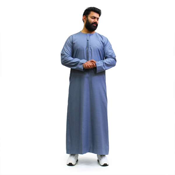 denim blue tasseled Jubba