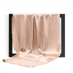 Nude Textured Silk Hijab Muslim Scarf