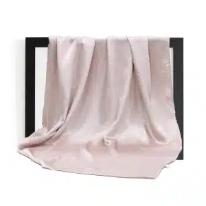 Rose Textured Silk Hijab Muslim Scarf