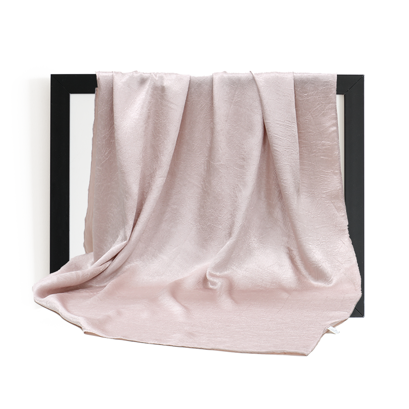 Rose Textured Silk Hijab Muslim Scarf