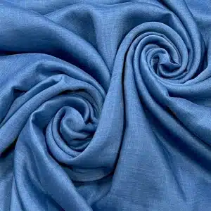 Blue Rayon Silk Hijab Muslim Scarf