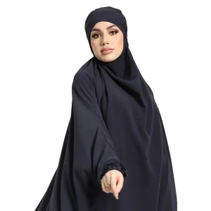 charcoal one-piece free-size Jilbab